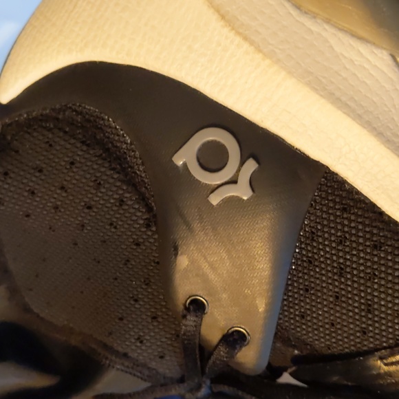 Sz 9.5 KD VIII Nike Kevin Durant Black Sneakers Gold Elite High Top 834185-071 - Picture 10 of 16